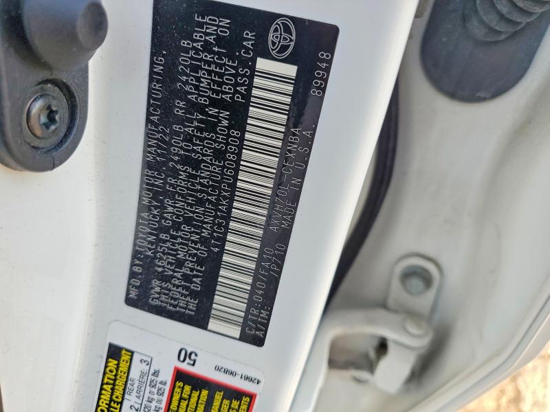 66556216 :رقم المزاد ، 4T1C31AKXPU608908 vin ، 2023 Toyota Camry مزاد بيع
