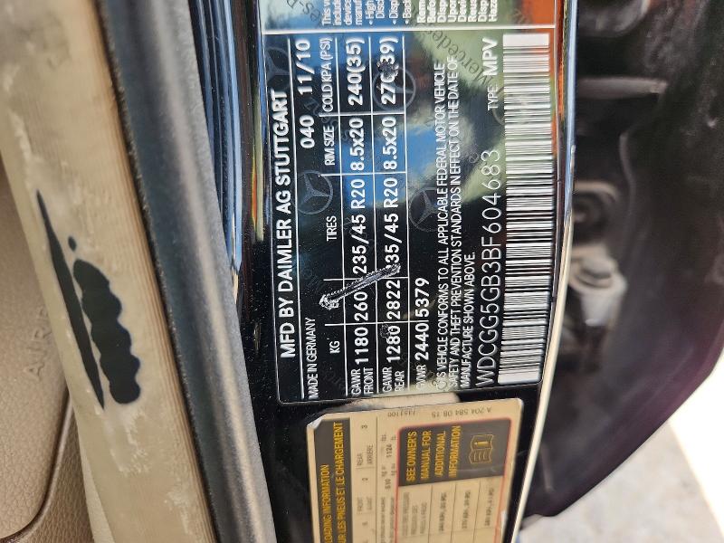 67347626 :رقم المزاد ، WDCGG5GB3BF604683 vin ، 2011 Mercedes-benz Glk مزاد بيع