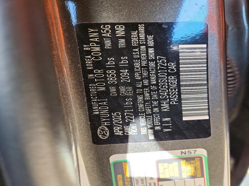 Продажа на аукционе авто 2025 Hyundai Elantra, vin: KMHLS4DG3SU017257, номер лота: 66269686
