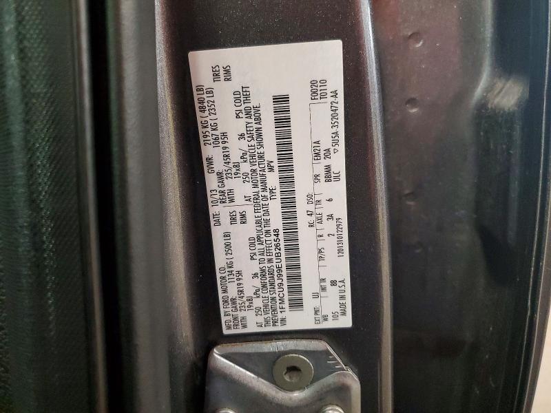 2014 Ford Escape მანქანა იყიდება აუქციონზე, vin: 1FMCU9J99EUB26548, აუქციონის ნომერი: 65196156