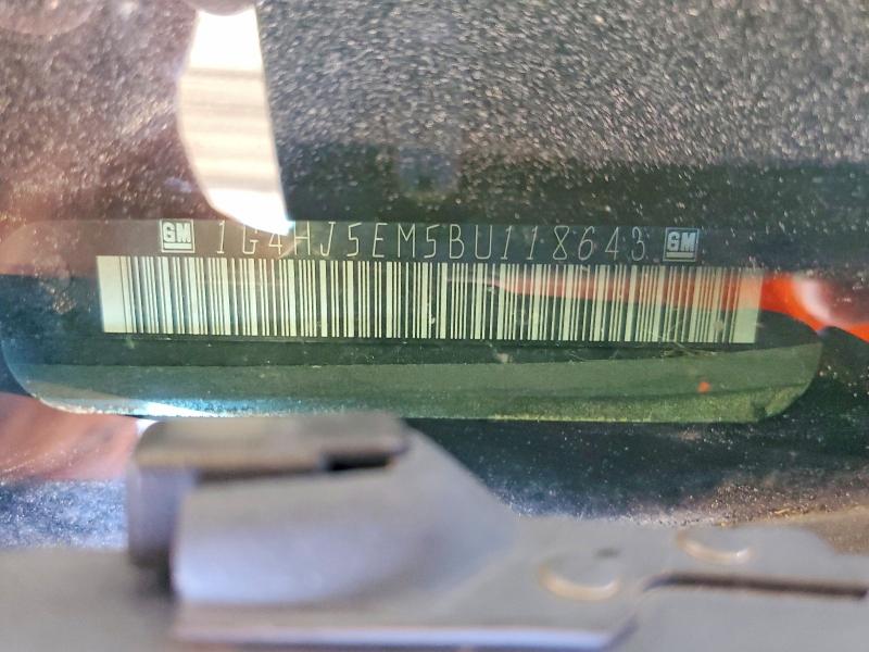 Продаж на аукціоні авто 2011 Buick Lucerne, vin: 1G4HJ5EM5BU118643, номер лоту: 66607736