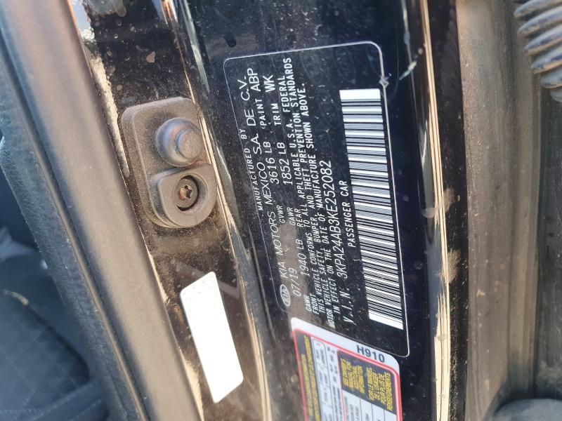 66520416 :رقم المزاد ، 3KPA24AB3KE252082 vin ، 2019 Kia Rio مزاد بيع