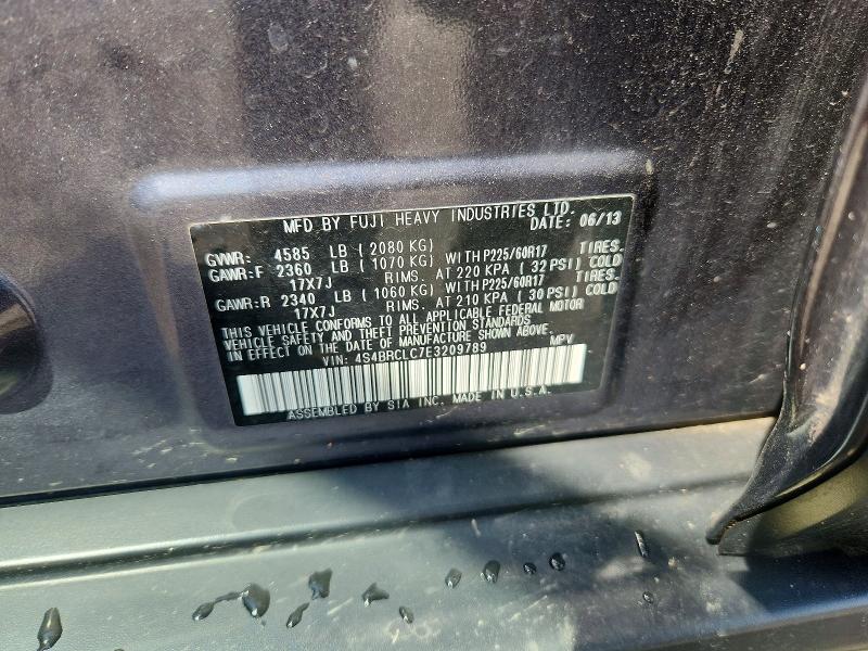 Продажа на аукционе авто 2014 Subaru Outback, vin: 4S4BRCLC7E3209789, номер лота: 64439516