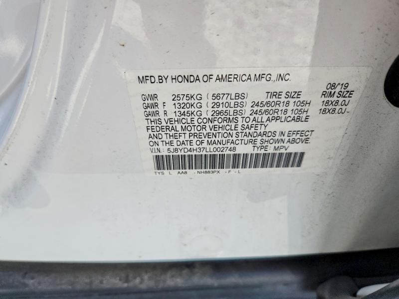 Aukcja sprzedaży 2020 Acura Mdx, vin: 5J8YD4H37LL002748, numer aukcji: 64231056