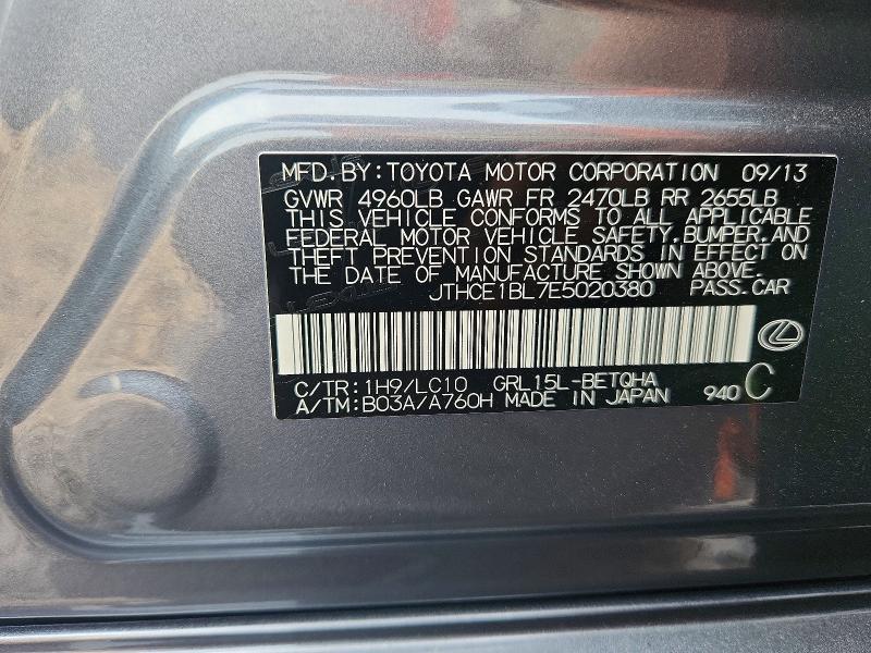 Продаж на аукціоні авто 2014 Lexus Gs, vin: JTHCE1BL7E5020380, номер лоту: 64696486
