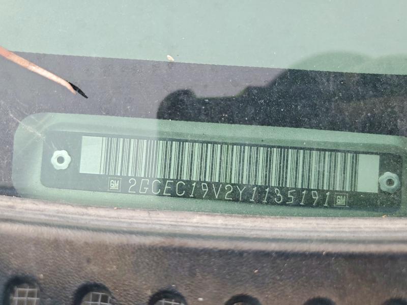 63779106 :رقم المزاد ، 2GCEC19V2Y1135191 vin ، 2000 Chevrolet Silverado مزاد بيع