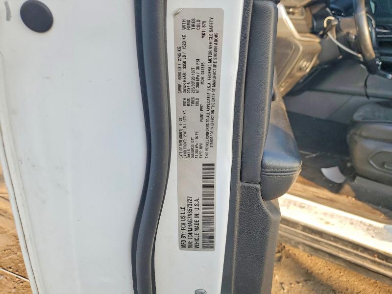2022 Jeep Grand Cherokee მანქანა იყიდება აუქციონზე, vin: 1C4RJHAG7N8573727, აუქციონის ნომერი: 66094696