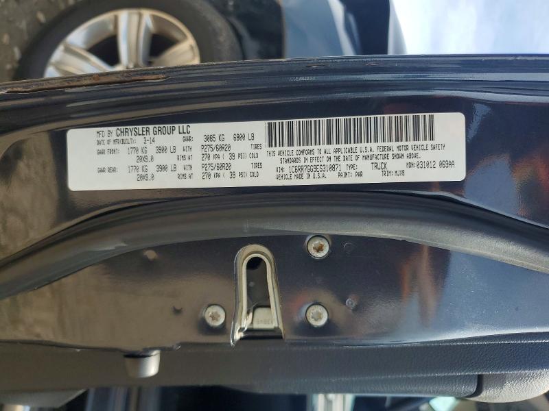Продажа на аукционе авто 2014 Ram 1500, vin: 1C6RR7GG9ES310871, номер лота: 64897666