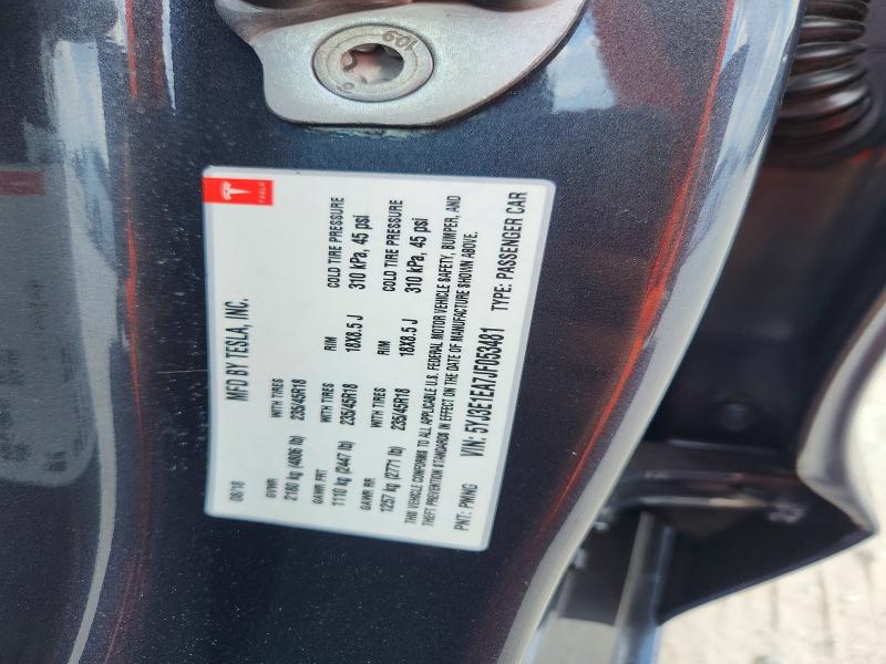 Продаж на аукціоні авто 2018 Tesla Model 3, vin: 5YJ3E1EA7JF053481, номер лоту: 67110426