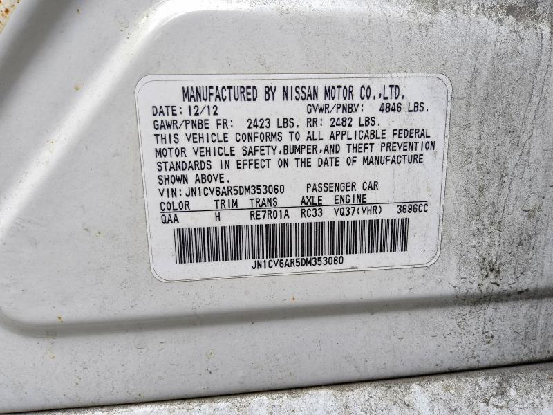 Продаж на аукціоні авто 2013 Infiniti G37 Sedan, vin: JN1CV6AR5DM353060, номер лоту: 63814146