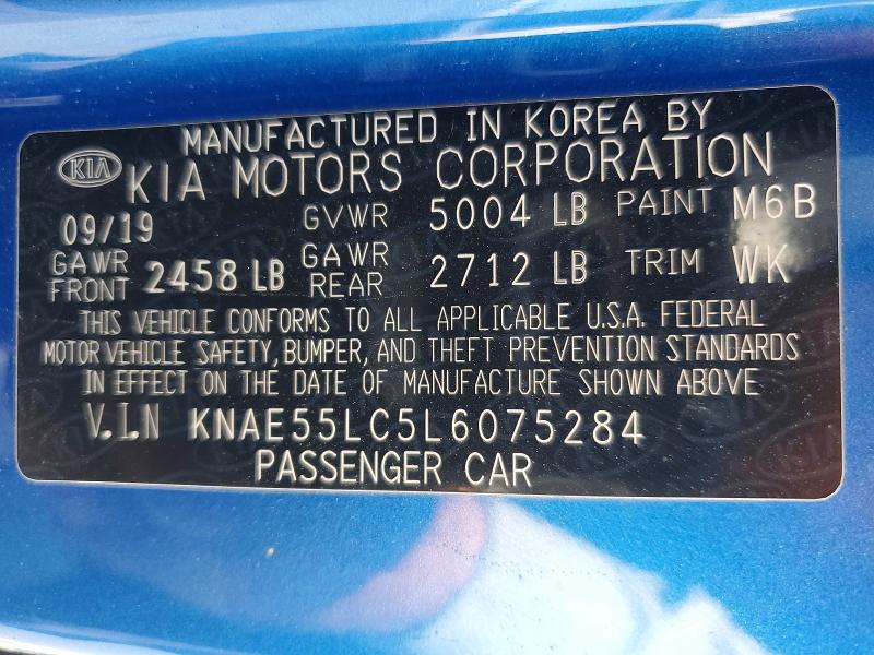 64959156 :رقم المزاد ، KNAE55LC5L6075284 vin ، 2020 Kia Stinger مزاد بيع