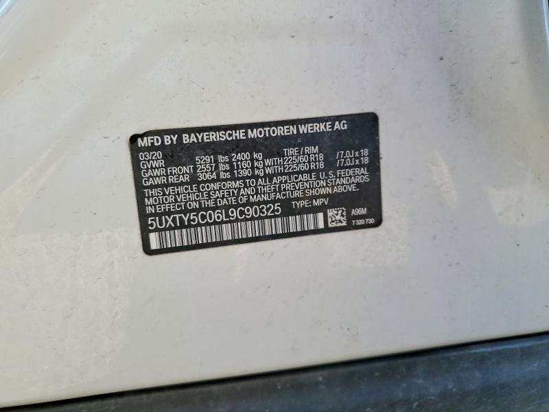 Продаж на аукціоні авто 2020 Bmw X3, vin: 5UXTY5C06L9C90325, номер лоту: 65047496