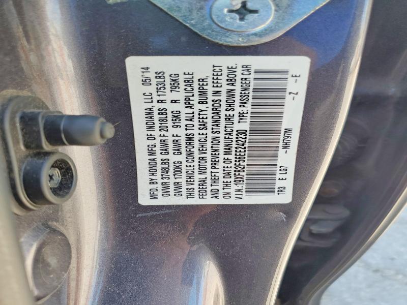 2014 Honda Civic მანქანა იყიდება აუქციონზე, vin: 19XFB2F56EE242230, აუქციონის ნომერი: 66694336