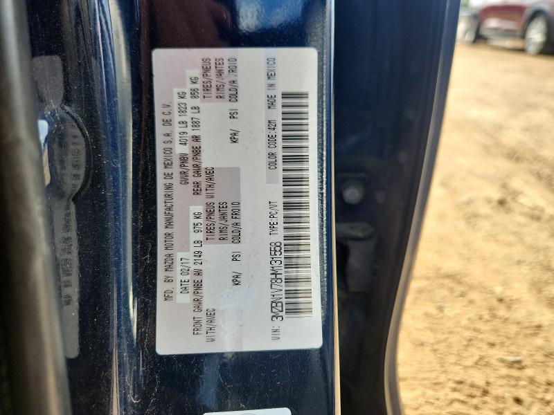 Auction sale of the 2017 Mazda 3, vin: 3MZBN1V78HM131558, lot number: 64109786