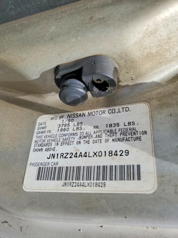 Auction sale of the 1990 Nissan 300zx, vin: JN1RZ24A4LX018429, lot number: 65195886