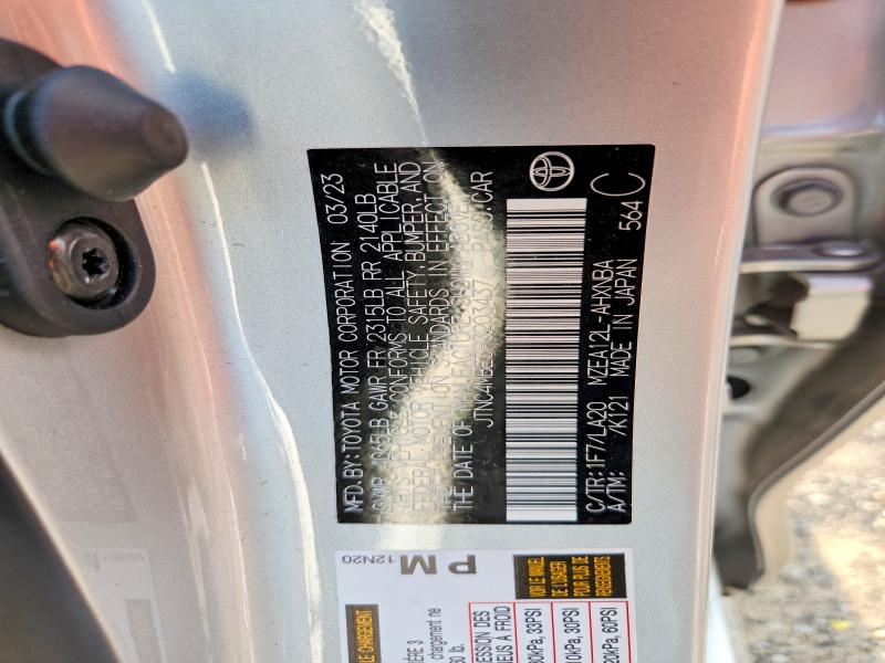 2023 Toyota Corolla მანქანა იყიდება აუქციონზე, vin: JTNC4MBE3P3203437, აუქციონის ნომერი: 63907986