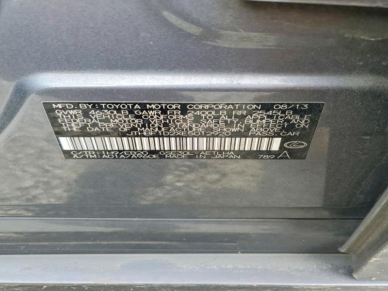 Aukcja sprzedaży 2014 Lexus Is, vin: JTHBF1D2XE5012920, numer aukcji: 65416266