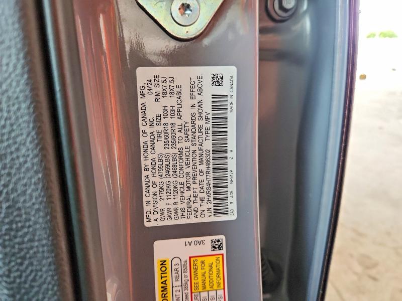 Продажа на аукционе авто 2024 Honda Cr-v, vin: 2HKRS4H77RH486302, номер лота: 64918716