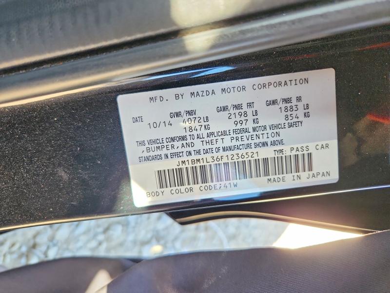 2015 Mazda 3 მანქანა იყიდება აუქციონზე, vin: JM1BM1L36F1236521, აუქციონის ნომერი: 62831436