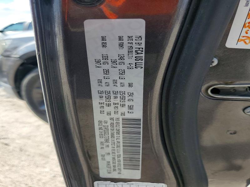 2018 Dodge Journey მანქანა იყიდება აუქციონზე, vin: 3C4PDDGG3JT370845, აუქციონის ნომერი: 65641506