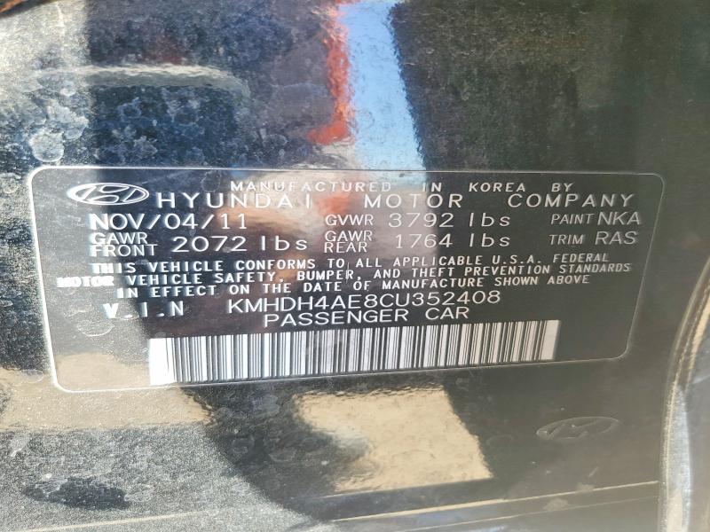 Продаж на аукціоні авто 2012 Hyundai Elantra, vin: KMHDH4AE8CU352408, номер лоту: 63357616