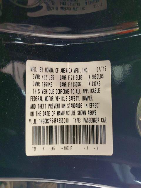 Продаж на аукціоні авто 2015 Honda Accord, vin: 1HGCR2F54FA255000, номер лоту: 61356096