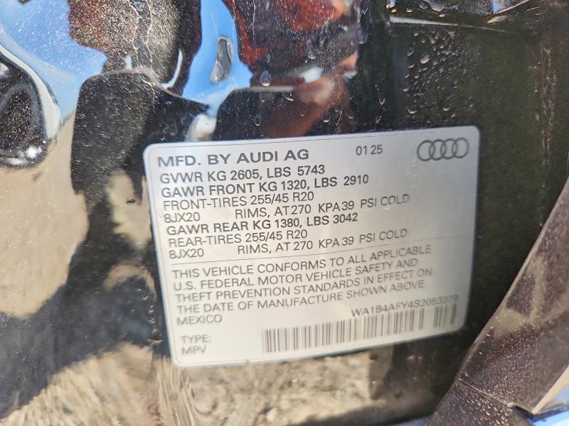 Aukcja sprzedaży 2025 Audi Sq5, vin: WA1B4AFY4S2053379, numer aukcji: 66625516