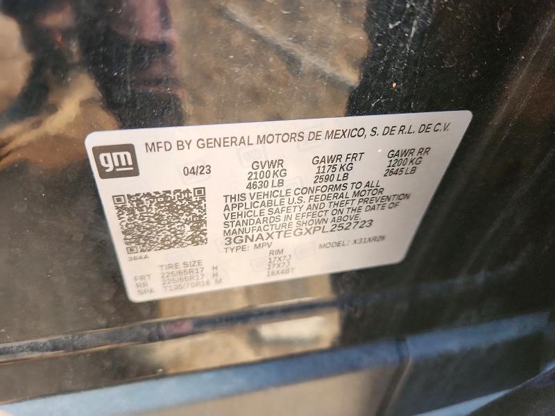 65120616 :رقم المزاد ، 3GNAXTEGXPL252723 vin ، 2023 Chevrolet Equinox مزاد بيع
