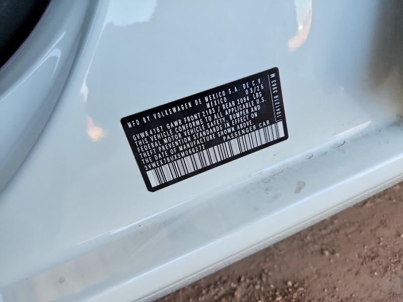 63948276 :رقم المزاد ، 3VWEX7BUXSM066272 vin ، 2025 Volkswagen Jetta مزاد بيع