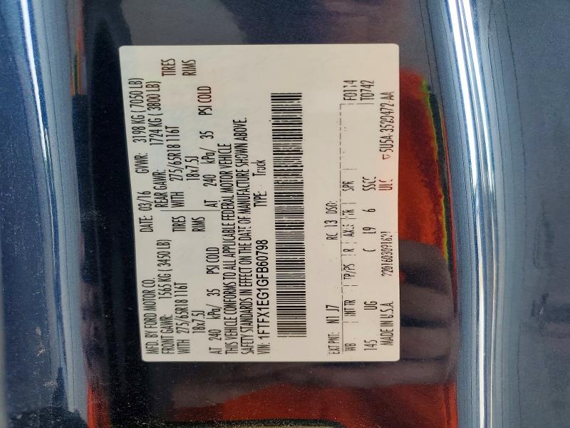 Aukcja sprzedaży 2016 Ford F150, vin: 1FTFX1EG1GFB60798, numer aukcji: 64062816