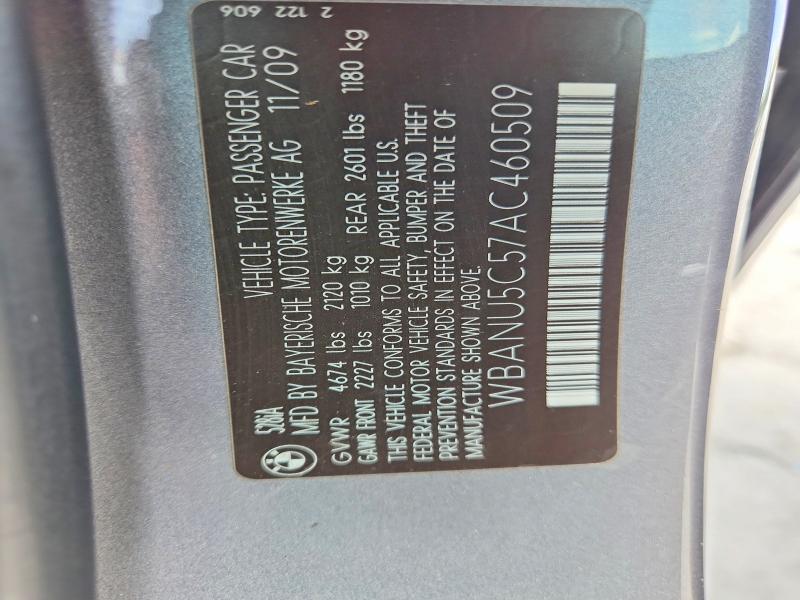 Продажа на аукционе авто 2010 Bmw 528, vin: WBANU5C57AC460509, номер лота: 65409346