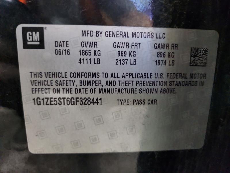 Aukcja sprzedaży 2016 Chevrolet Malibu, vin: 1G1ZE5ST6GF328441, numer aukcji: 63715916