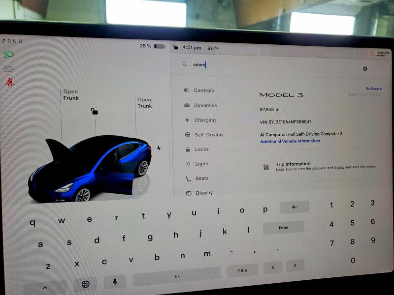 2022 Tesla Model 3 მანქანა იყიდება აუქციონზე, vin: 5YJ3E1EA4NF369541, აუქციონის ნომერი: 65464466