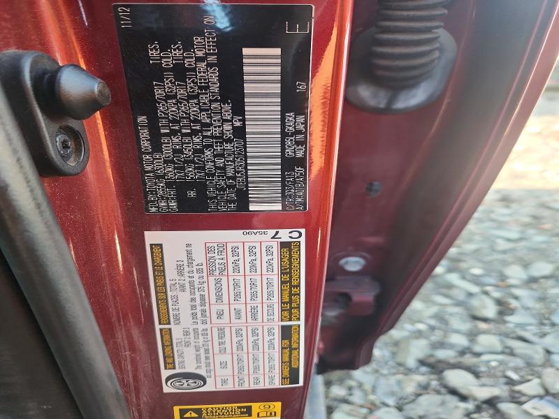 Auction sale of the 2013 Toyota 4runner, vin: JTEBU5JR3D5123707, lot number: 63341326