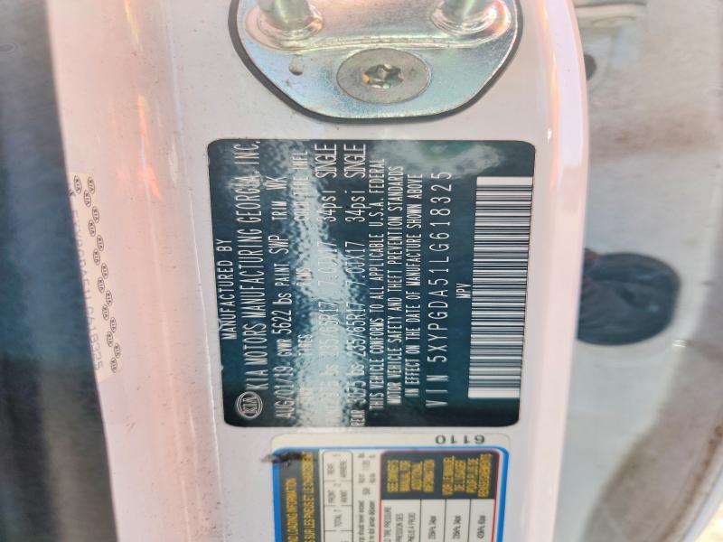 Aukcja sprzedaży 2020 Kia Sorento, vin: 5XYPGDA51LG618325, numer aukcji: 63820786