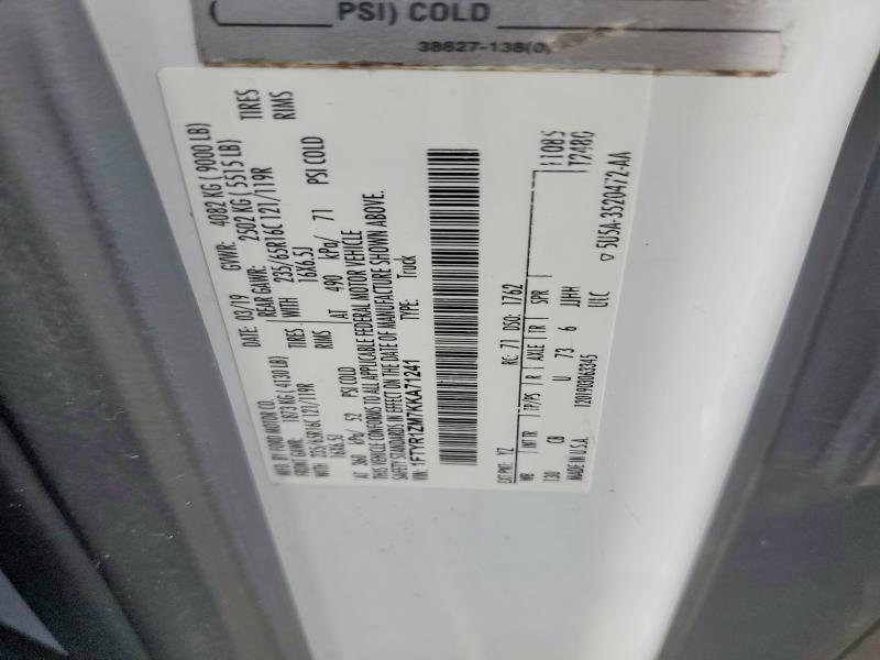 65924706 :رقم المزاد ، 1FTYR1ZM7KKA71241 vin ، 2019 Ford Transit مزاد بيع