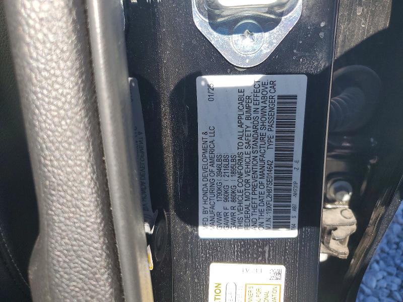 Aukcja sprzedaży 2025 Honda Civic, vin: 19XFL2H87SE014642, numer aukcji: 65898826
