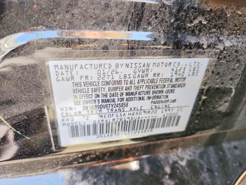 Aukcja sprzedaży 2026 Nissan Sentra, vin: 3N1AB9DV6TY245858, numer aukcji: 66765306