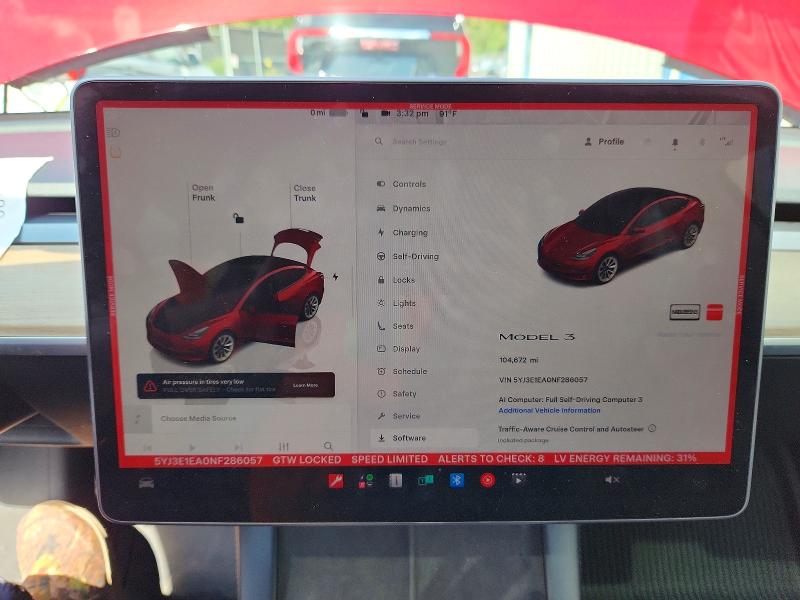 Продаж на аукціоні авто 2022 Tesla Model 3, vin: 5YJ3E1EA0NF286057, номер лоту: 65398226