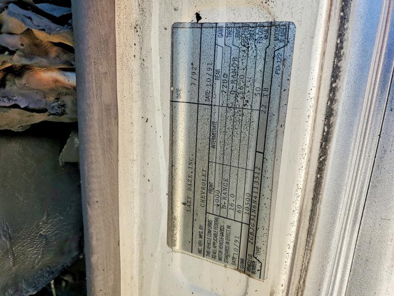 1992 Chevrolet Unknown მანქანა იყიდება აუქციონზე, vin: 2GBJG31N6N4113512, აუქციონის ნომერი: 63716516