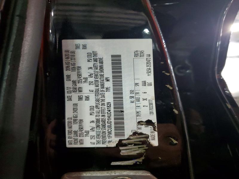 Продаж на аукціоні авто 2017 Ford Escape, vin: 1FMCU0JD1HUD41829, номер лоту: 63321776