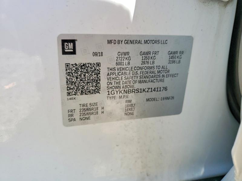 Aukcja sprzedaży 2019 Cadillac Xt5, vin: 1GYKNBRS1KZ141176, numer aukcji: 63827746
