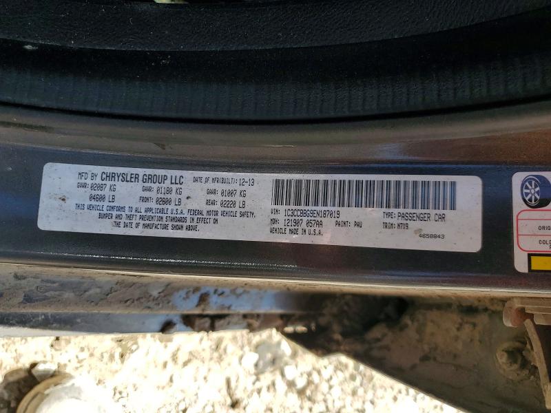 66029556 :رقم المزاد ، 1C3CCBBG9EN187019 vin ، 2014 Chrysler 200 مزاد بيع