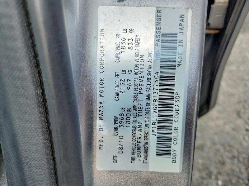 Aukcja sprzedaży 2011 Mazda 3, vin: JM1BL1VG2B1377504, numer aukcji: 65007336