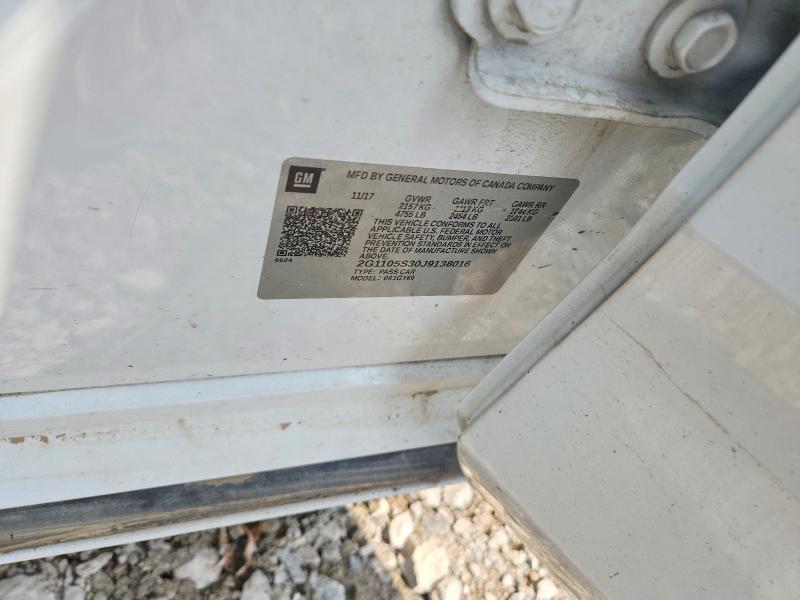 2018 Chevrolet Impala მანქანა იყიდება აუქციონზე, vin: 2G1105S30J9138016, აუქციონის ნომერი: 65200316