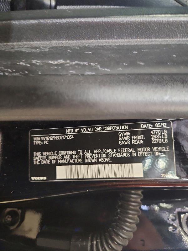 64448286 :رقم المزاد ، YV1612FH3D2171054 vin ، 2013 Volvo S60 مزاد بيع
