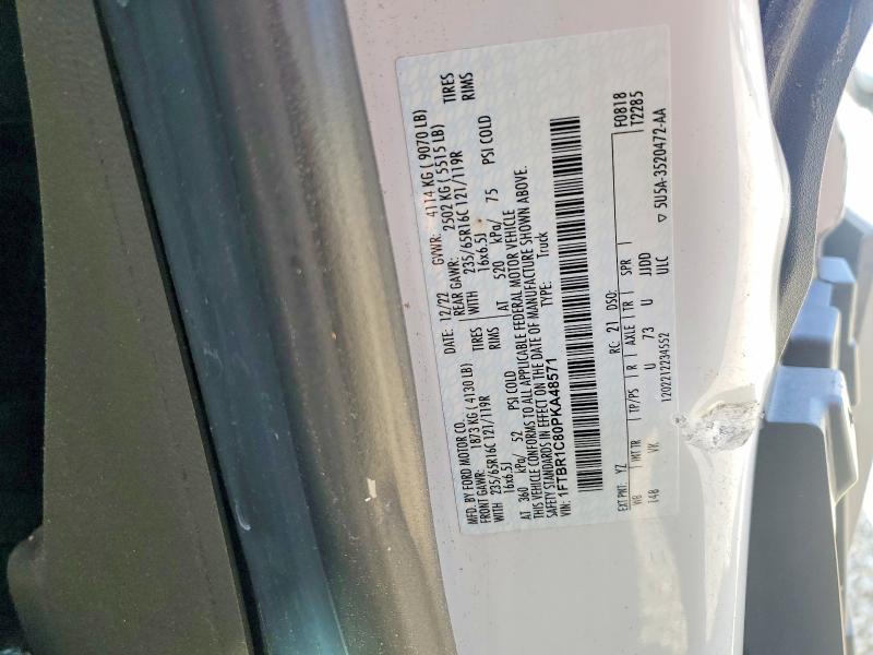 63383556 :رقم المزاد ، 1FTBR1C80PKA48571 vin ، 2023 Ford Transit مزاد بيع
