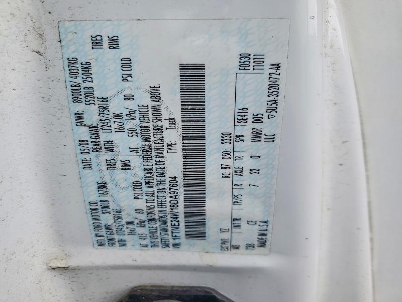 Aukcja sprzedaży 2008 Ford Econoline, vin: 1FTNE24W18DA97604, numer aukcji: 65116446