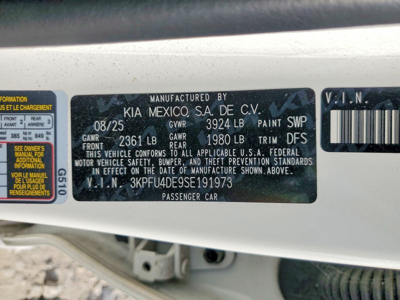 Продаж на аукціоні авто 2025 Kia K4, vin: 3KPFU4DE9SE191973, номер лоту: 64219466
