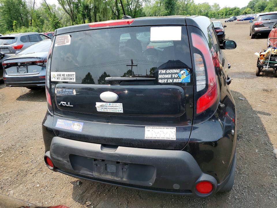2014 Kia Soul მანქანა იყიდება აუქციონზე, vin: KNDJN2A29E7035507, აუქციონის ნომერი: 64283986